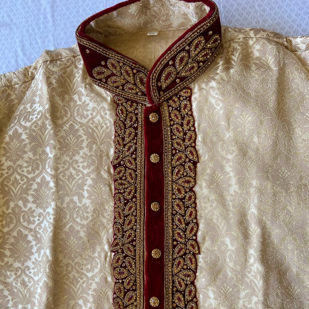 Traditional Of White Indian Men Designer Kurta